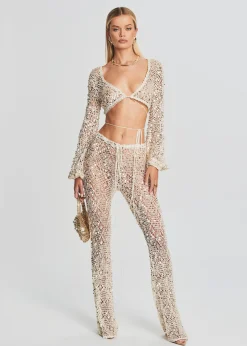 Shop Brendi Sequin Crochet Pant Sheer Bliss