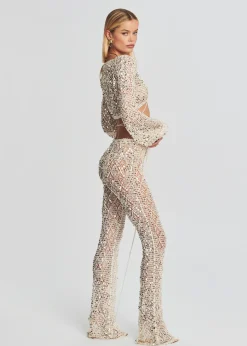 Shop Brendi Sequin Crochet Pant Sheer Bliss