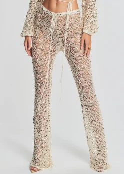 Store Brendi Sequin Crochet Pant Bachelorette Party