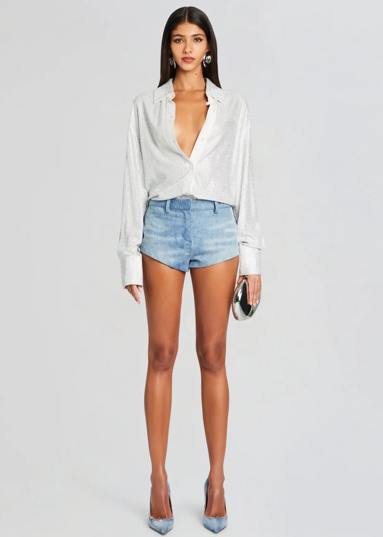 Best Sale Brianna Denim Short Bottoms