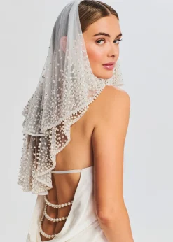 Best Bridgette Pearl Veil Reception Dresses
