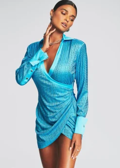 Online Brynlee Embellished Silk Dress Final Sale