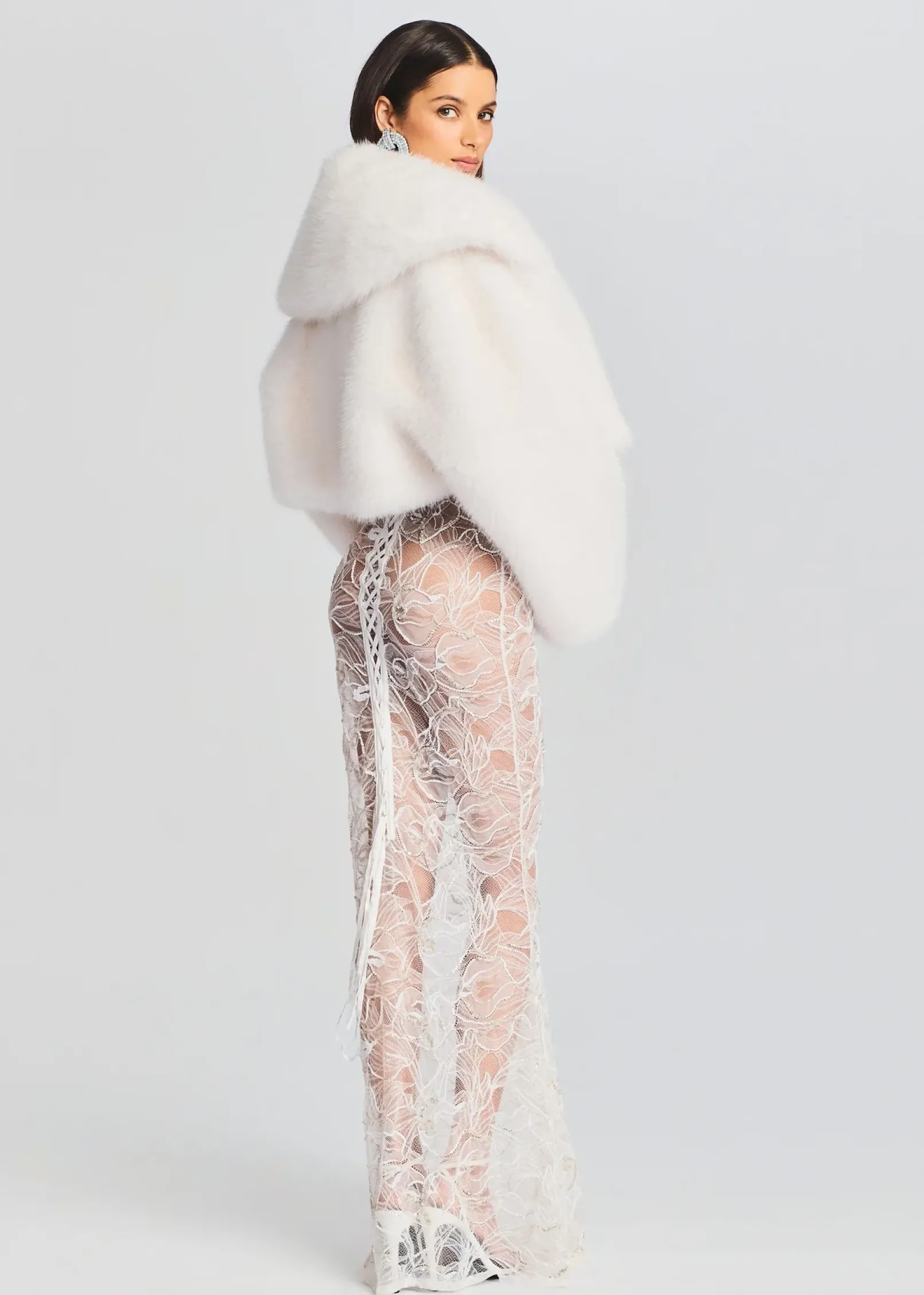 Online Cadence Faux Fur Coat Guest Of