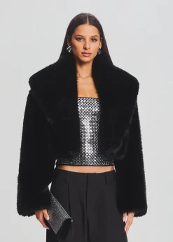Cheap Cadence Faux Fur Coat Jackets