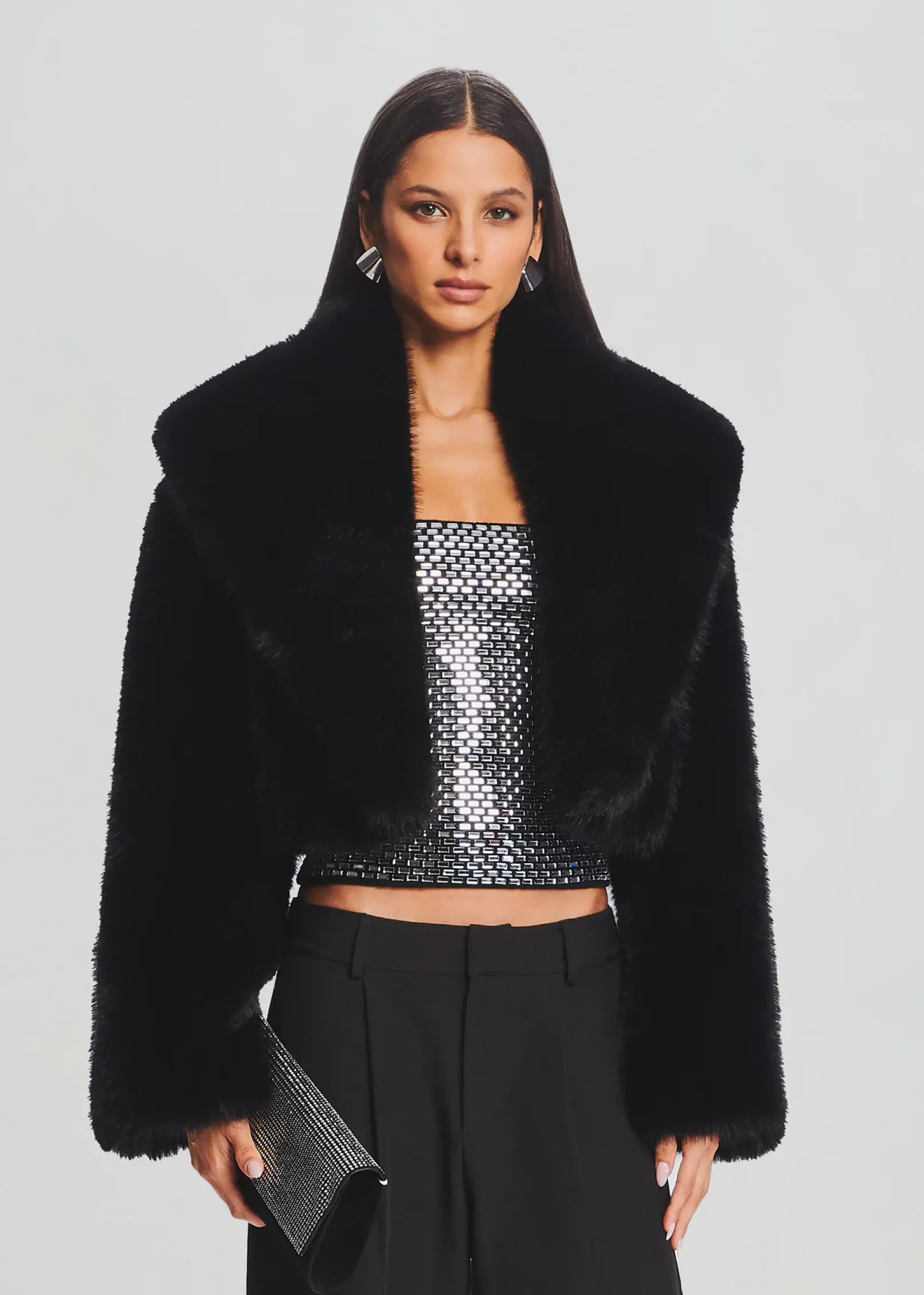 Cheap Cadence Faux Fur Coat Jackets
