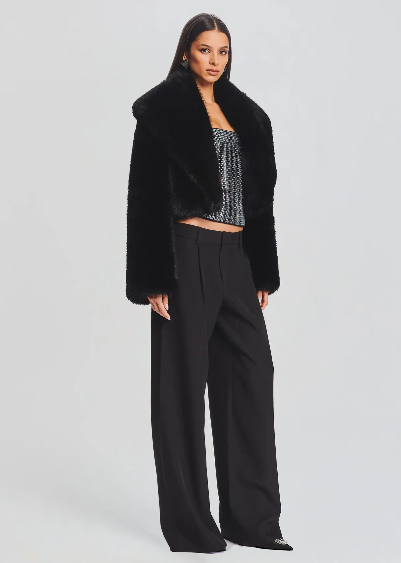 Cheap Cadence Faux Fur Coat Jackets