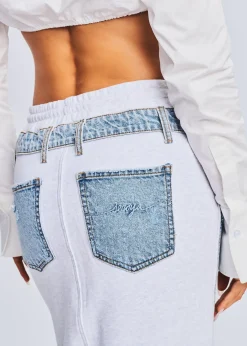Discount Calla Maxi Skirt Denim