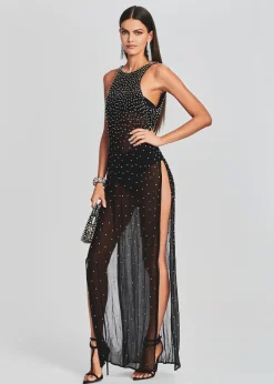 Cheap Carmella Embellished Chiffon Dress Guest Of
