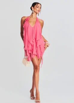 Sale Caspian Silk Chiffon Dress Guest Of
