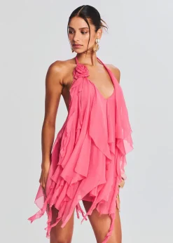Sale Caspian Silk Chiffon Dress Guest Of