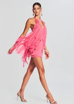 Sale Caspian Silk Chiffon Dress Guest Of