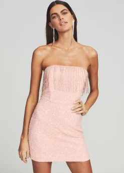 Outlet Cassandra Sequin Fringe Dress Dresses