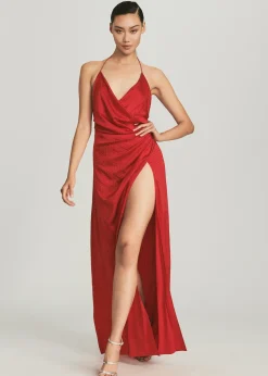 Sale Ceres Embellished Silk Dress Final Sale