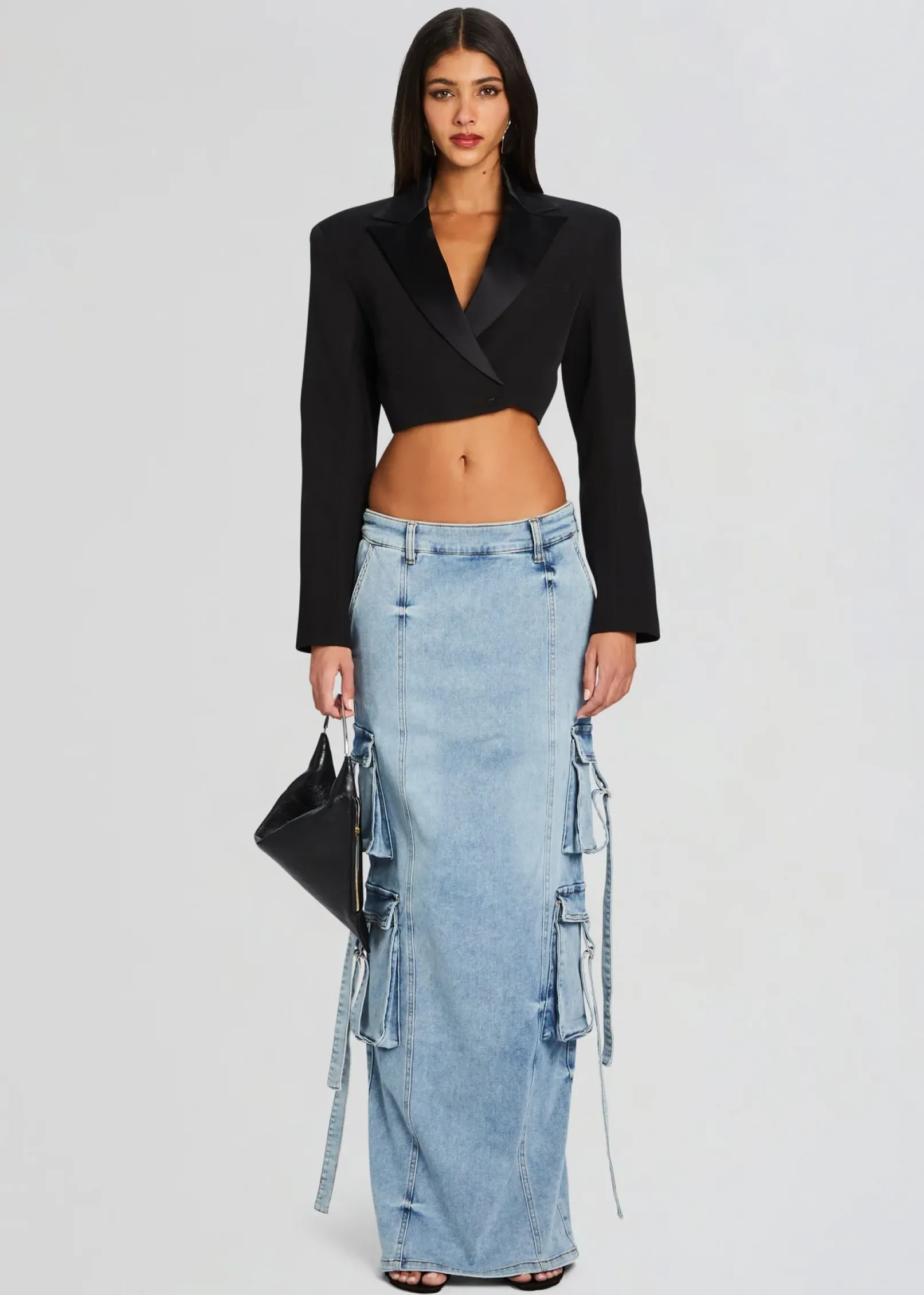 Best Cerise Cargo Denim Skirt Bottoms