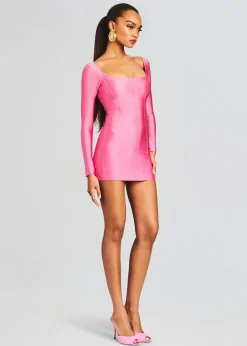 Best Sale Chiara Lycra Mini Dress Tropical Hues