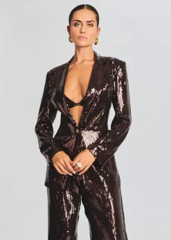 Outlet Dawn Sequin Blazer Business Chic