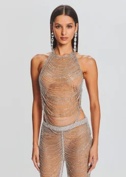 Best Sale Delaney Embellished Top Sheer Bliss