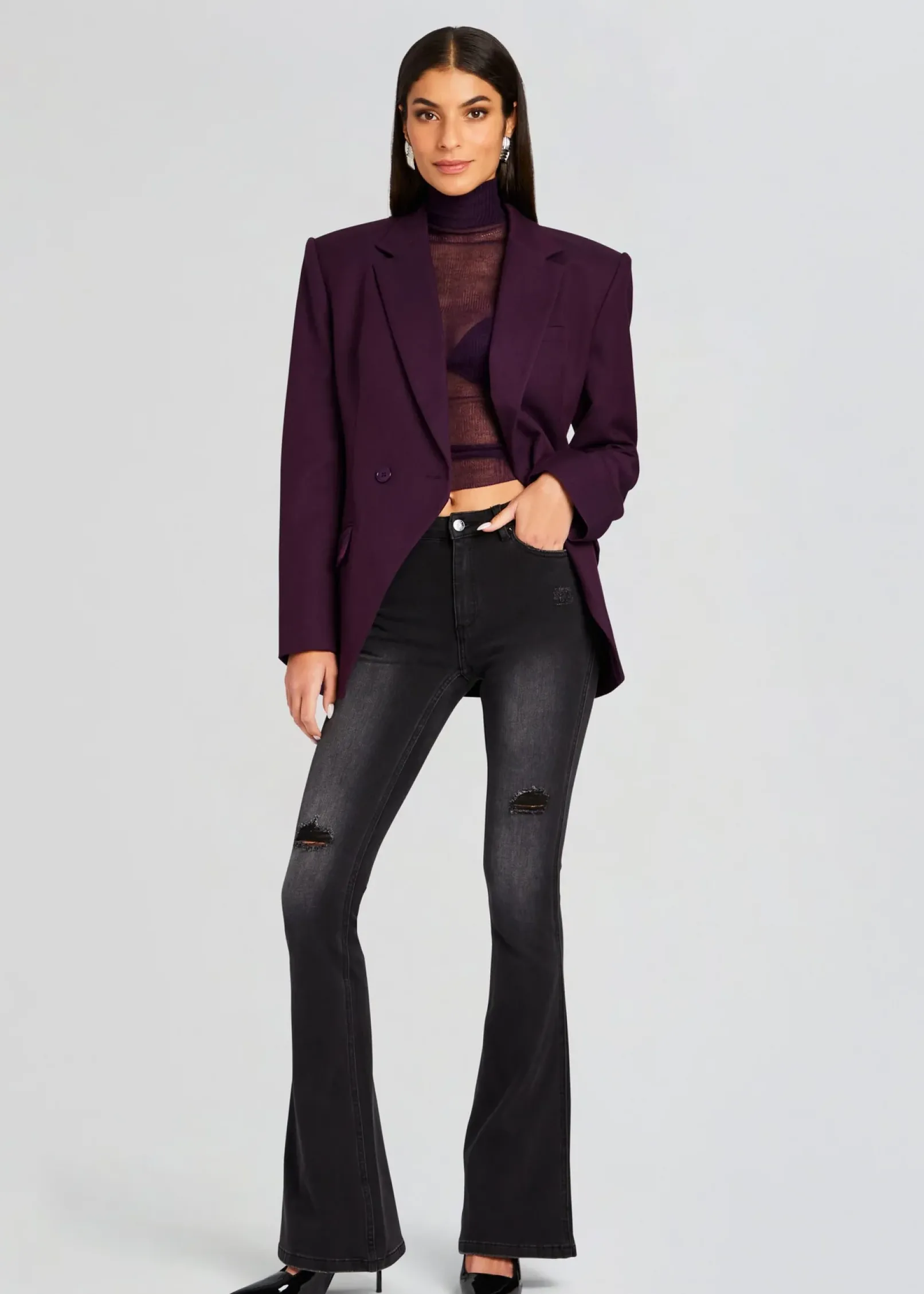 Shop Demi Mid Rise Jean Denim
