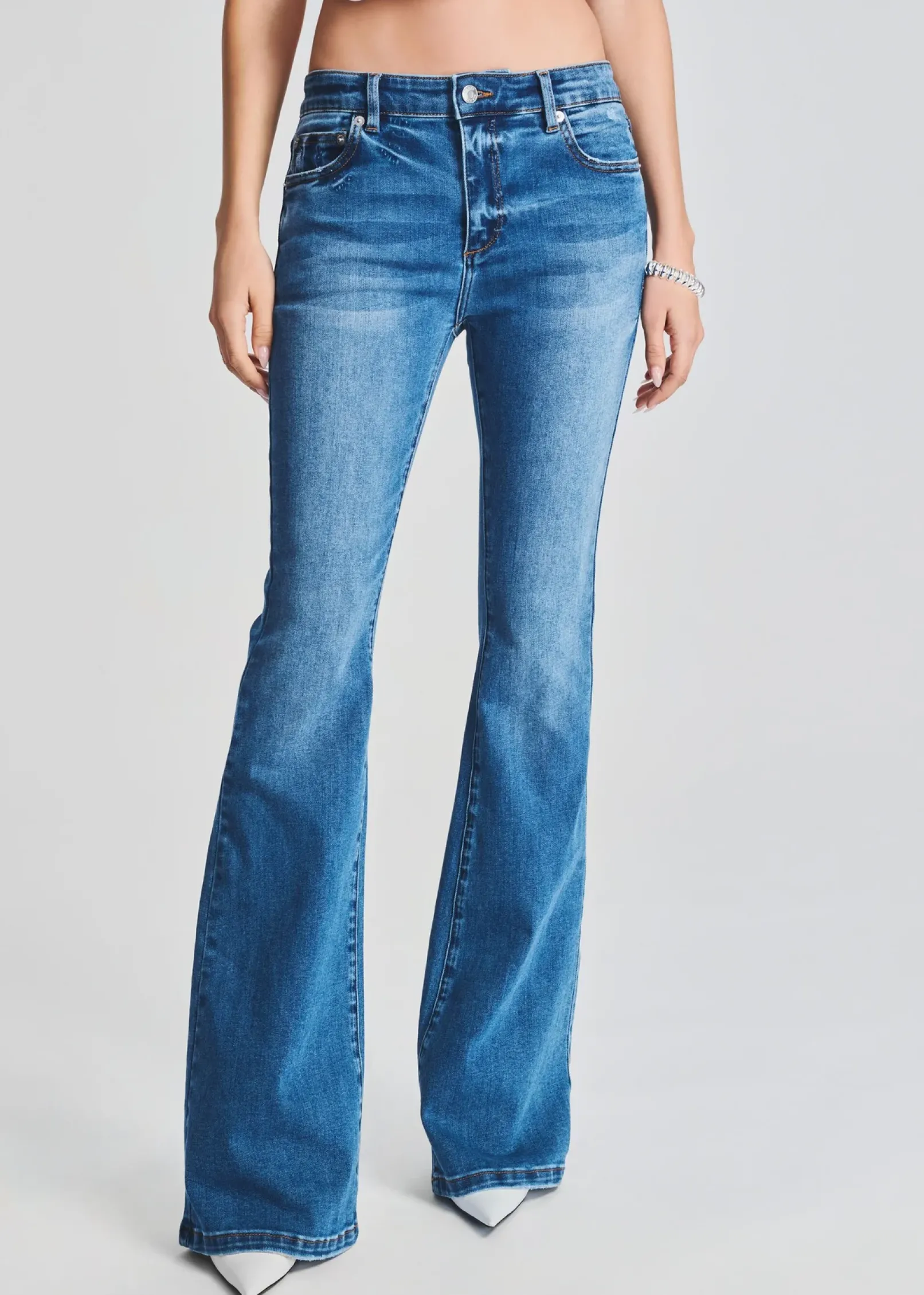Clearance Demi Mid Rise Jean Bottoms
