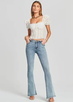 Clearance Demi Mid Rise Jean Bottoms