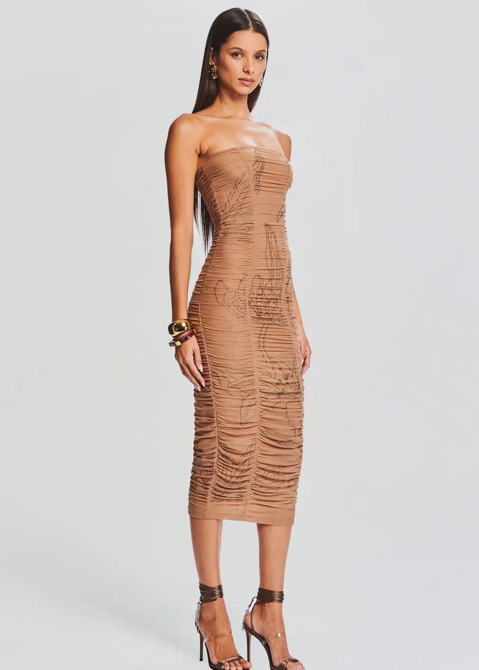 Sale Dream Strapless Dress Midi