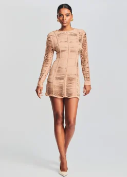 Outlet Ebony Suede Leather Dress RETROFÊTE