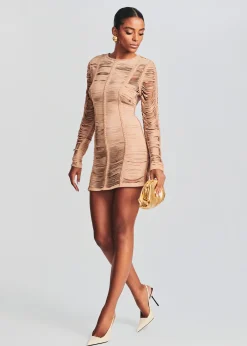Outlet Ebony Suede Leather Dress RETROFÊTE