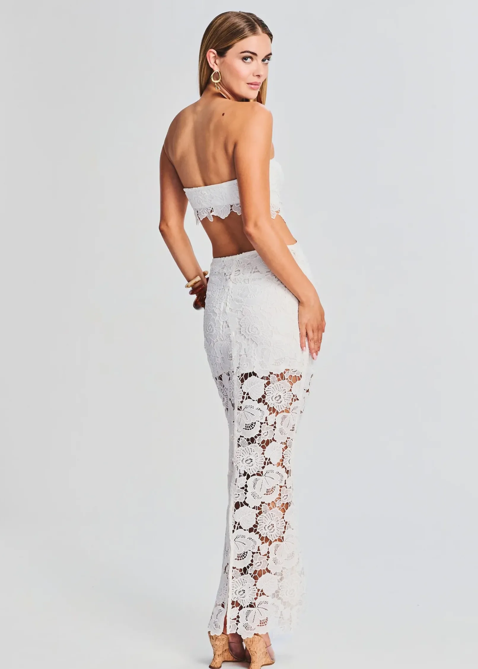 Fashion Eliza Lace Maxi Dress Bridal Shower