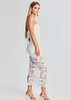 Flash Sale Eliza Lace Strapless Maxi Dress Honeymoon Looks