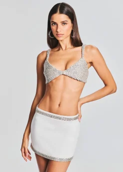 Online Elle Crystal Embellished Bra Bachelorette Party