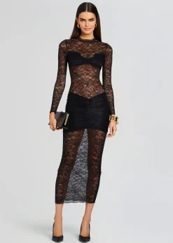 Best Sale Ellie Lace Midi Dress Sheer Bliss