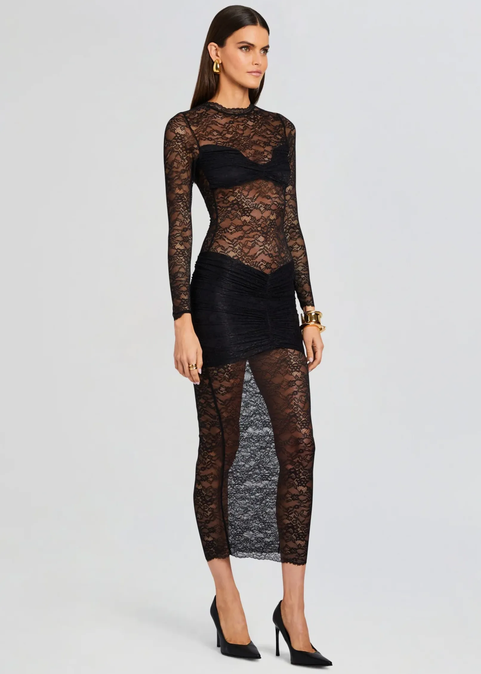 Online Ellie Lace Midi Dress Midi