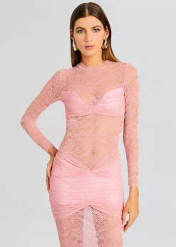Store Ellie Lace Midi Dress Sheer Bliss