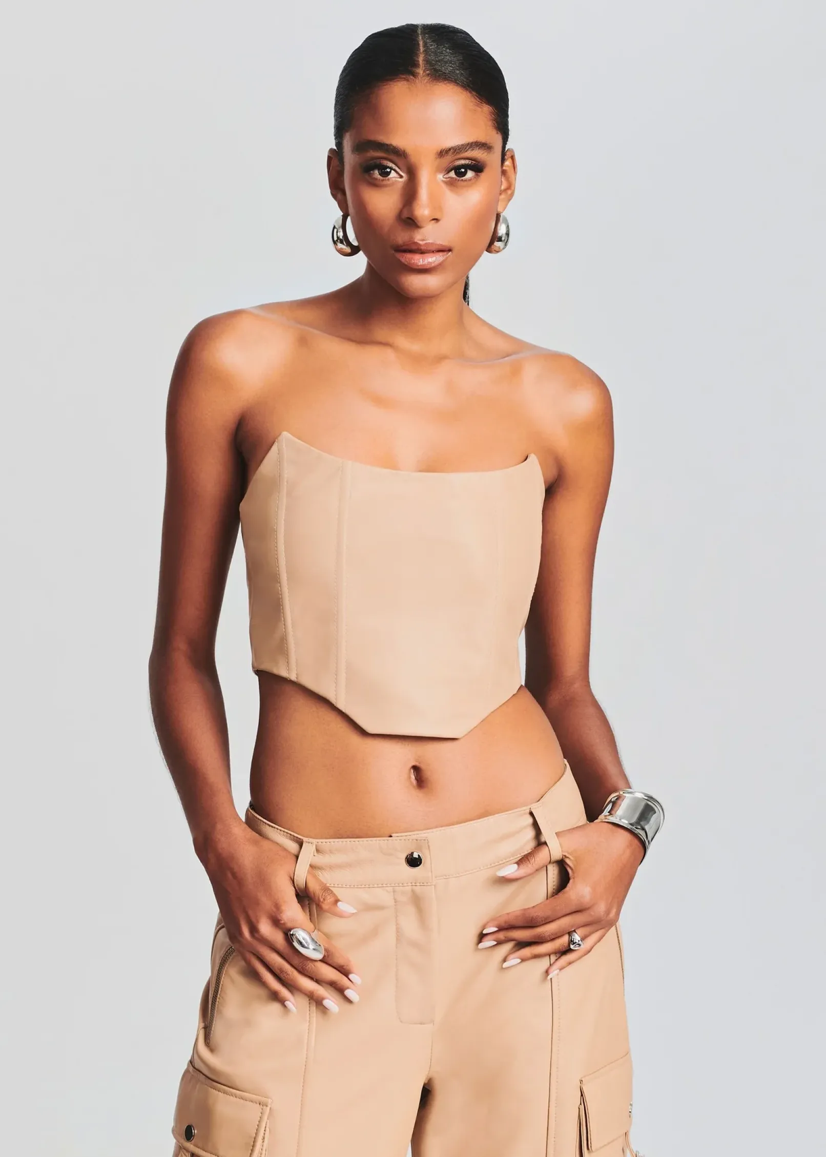 Shop Eloise Leather Top Day to Night