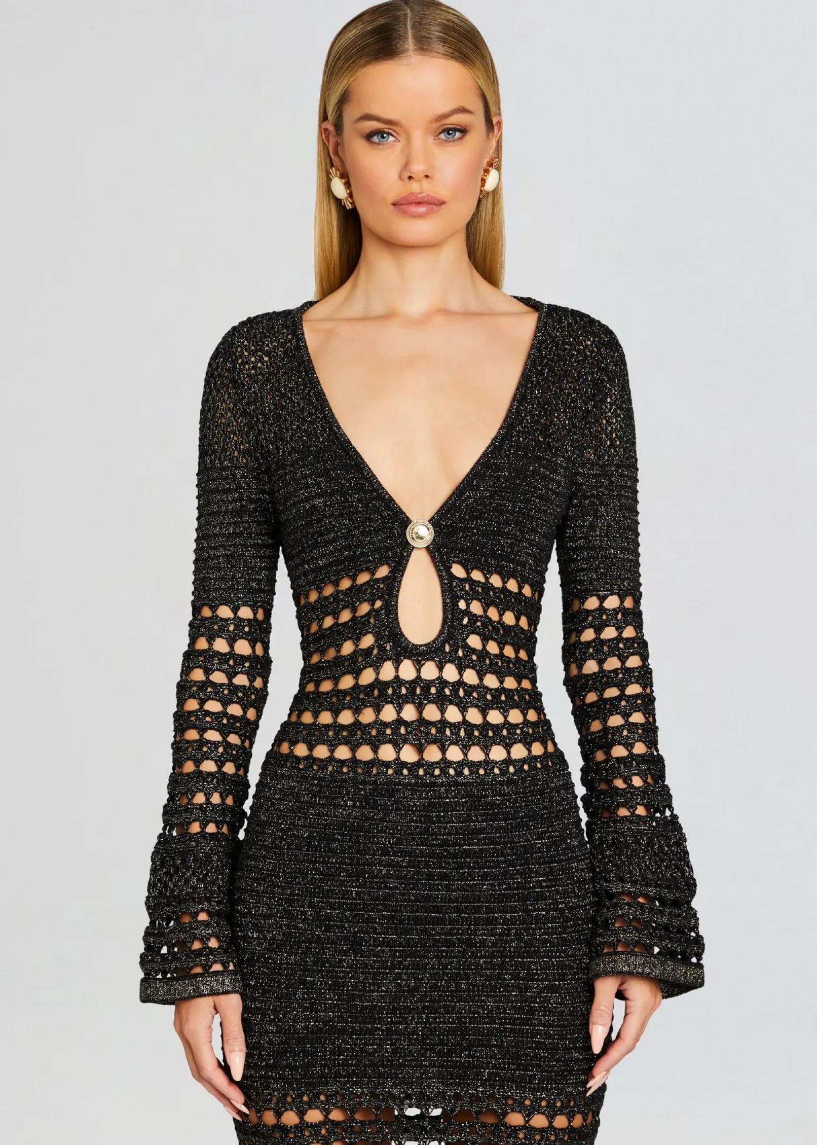 Outlet Elvana Knit Crochet Dress Trending