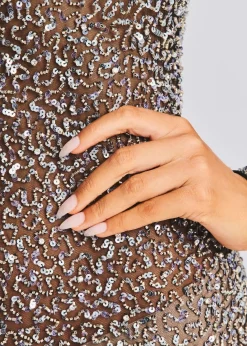Flash Sale Emani Sequin Dress Sheer Bliss