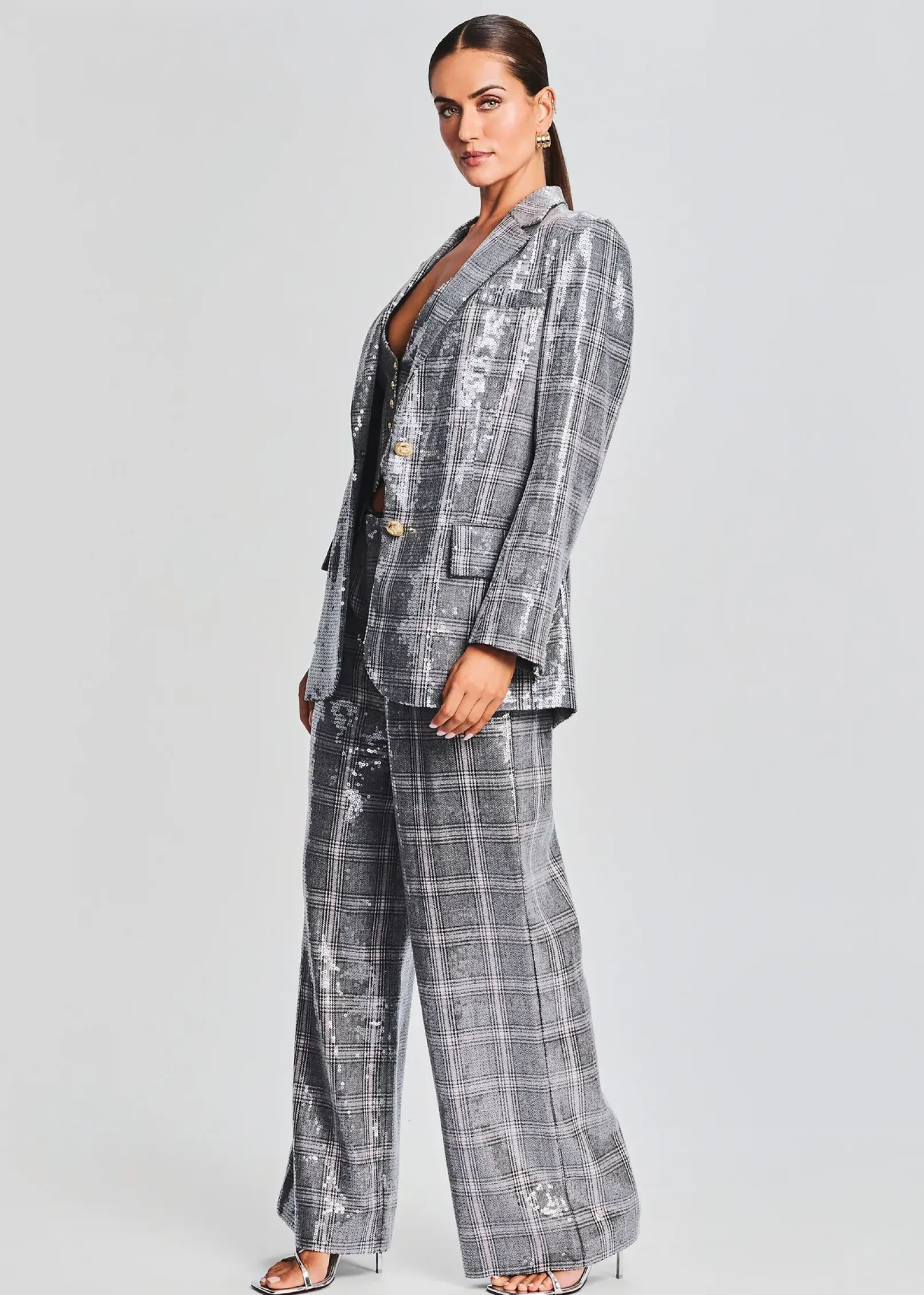 Best Sale Enid Sequin Blazer Business Chic