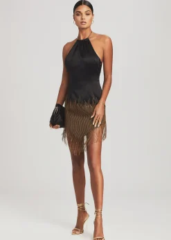 Cheap Eos Embellished Fringe Dress Guest Of