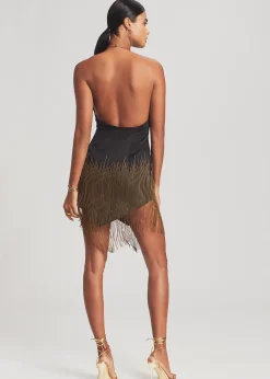 Cheap Eos Embellished Fringe Dress Guest Of