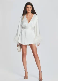 Fashion Eva Feather Robe Rehearsal Dinner
