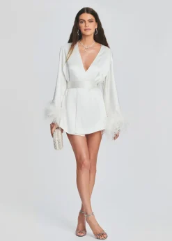 Fashion Eva Feather Robe Rehearsal Dinner