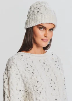 Shop Evia Embellished Knit Hat Final Touches