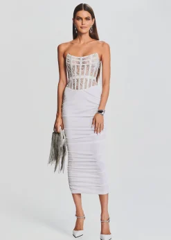 Discount Fae Embellished Dress Midi