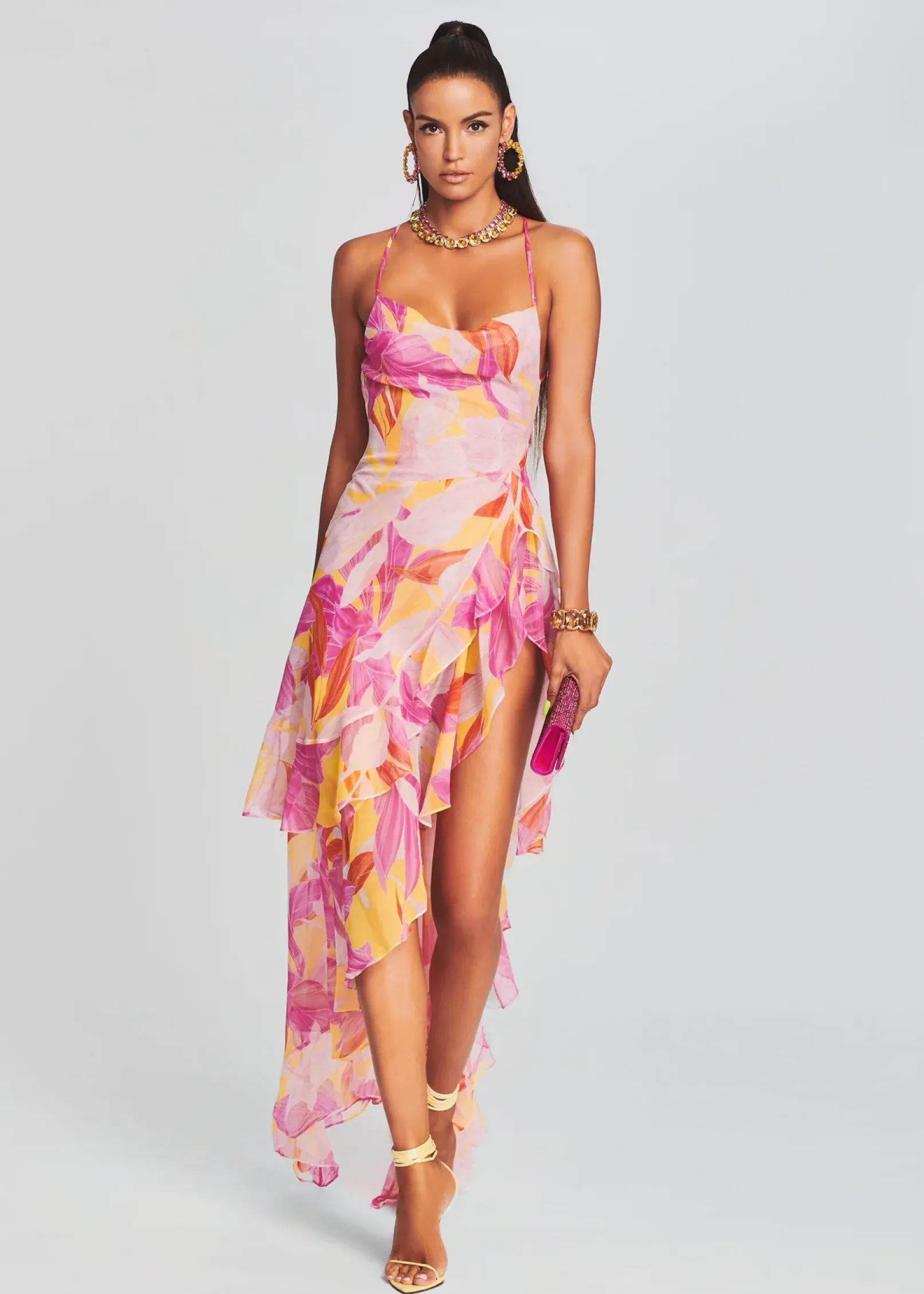 Clearance Fatima Silk Dress Gowns
