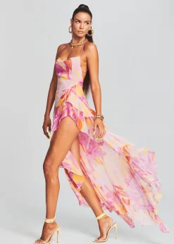 Discount Fatima Silk Dress Maxi