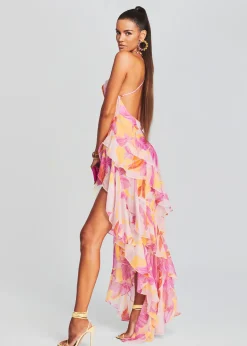 Discount Fatima Silk Dress Maxi