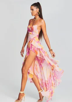 Discount Fatima Silk Dress Maxi
