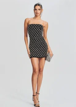 Outlet Felicity Embellished Chiffon Dress RETROFÊTE