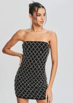 Outlet Felicity Embellished Chiffon Dress RETROFÊTE