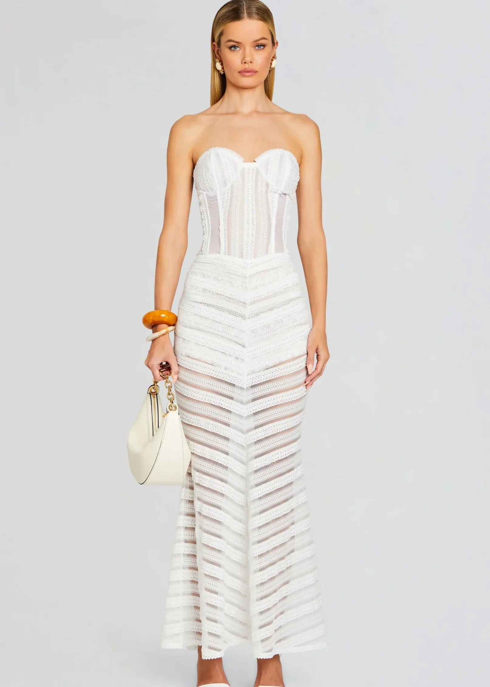 Clearance Florey Long Dress Sheer Bliss